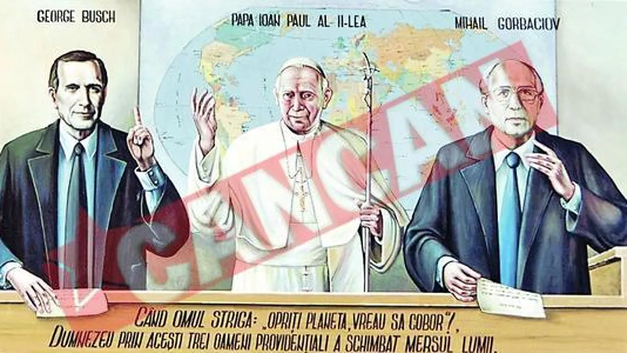 Romanii se inchina la tatal lui Bush