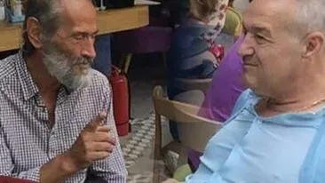 Gigi Becali, surprins la masă cu un cerşetor! Adevărul copleşitor din spatele imaginii: ”A avut mari probleme cu...”