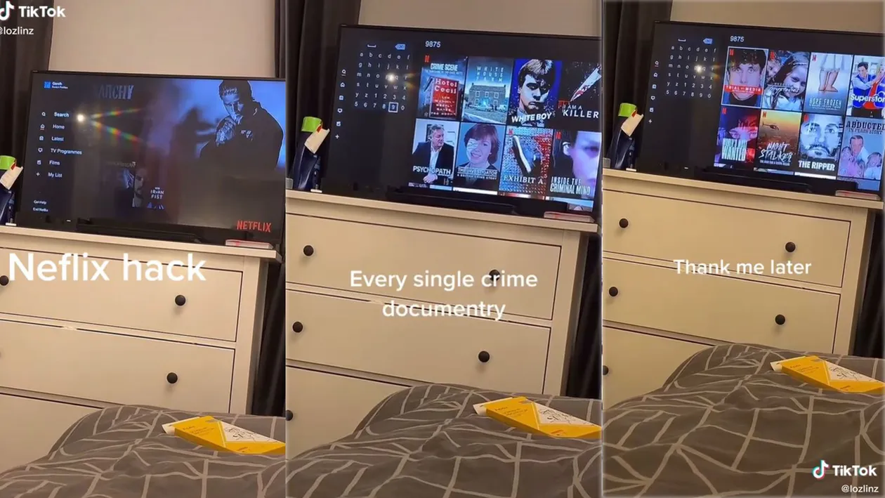 O tânără a găsit pe Netflix un cod secret care te ajută să vezi categoria cu filme de top despre crime