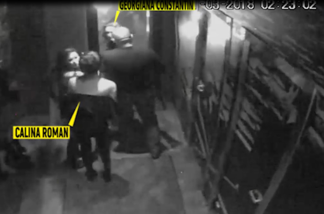 Calina Roman încearcă să o liniștească pe Georgiana Constantin
