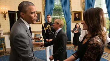 Nadia Comaneci s-a intalnit cu Barack Obama la Casa Alba: Mare onoare sa fiu aici