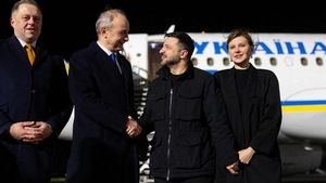 Incident grav de securitate. Avionul lui Volodimir Zelenski a fost vizat de mai multe drone