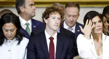 Momentul viral în timpul învestiturii lui Trump: Mark Zuckerberg este surprins uitându-se la logodnica lui Jeff Bezos