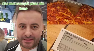 NU E BANC! Câți lei a plătit Florin pe o felie de pizza în Aeroportul Otopeni: ”Merge și cu credit ipotecar?”