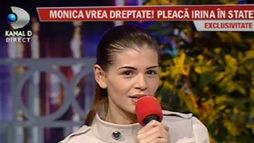 VIDEO Monica Gabor vrea sa il aduca in Romania pe Mr. Pink: As fi dispusa sa renunt la America ca sa stau cu Irina