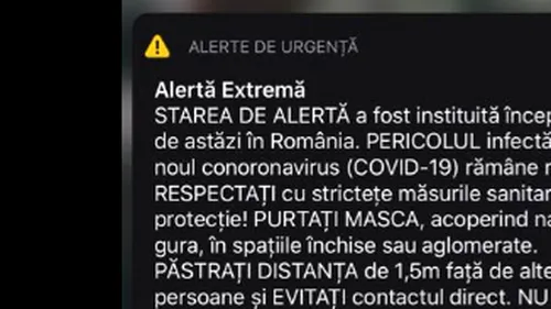 S-a emis Ro-ALERT! Mesajul de alertă extremă pe care românii l-au primit astăzi: Pericolul rămâne