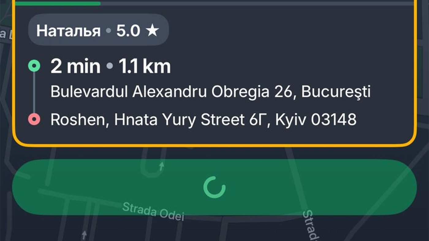 Un bucureștean a comandat un BOLT din Berceni până în Kiev. Ce sumă i s-a cerut pentru cursa de 14 ore
