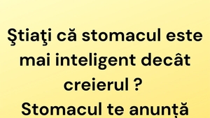 BANC | De ce este stomacul mai inteligent decât creierul