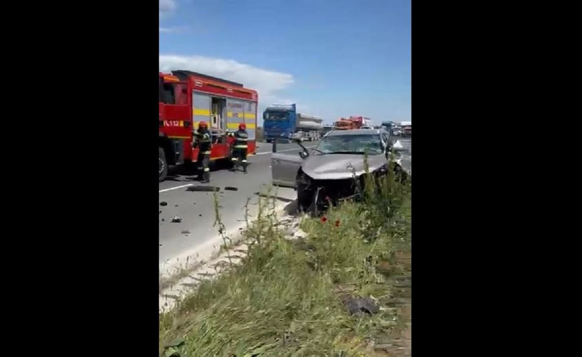 Accidentul rutier s-a produs pe drumul ce leagă orașul Năvodari de localitatea Corbu - Drumul Județean (DJ) 226/ sursă foto: social media