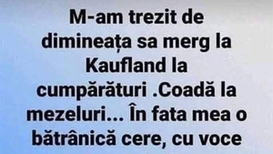 Bancul începutului de săptămână | Pensionara și parizerul de la Kaufland