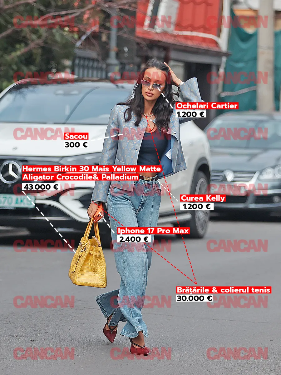 Denisa Ionescu a rupt norma! A ieșit "branduită" din cap până în picioare