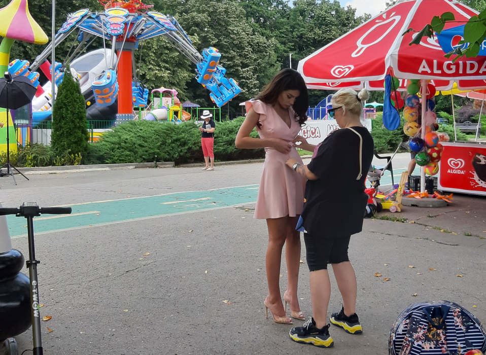 Anna Roman, ședință foto în parc