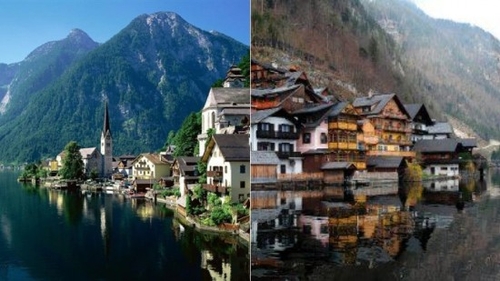 FOTO Cu asta chiar au intrecut orice masura! Chinezii au contrafacut celebra statiune austriaca Hallstatt