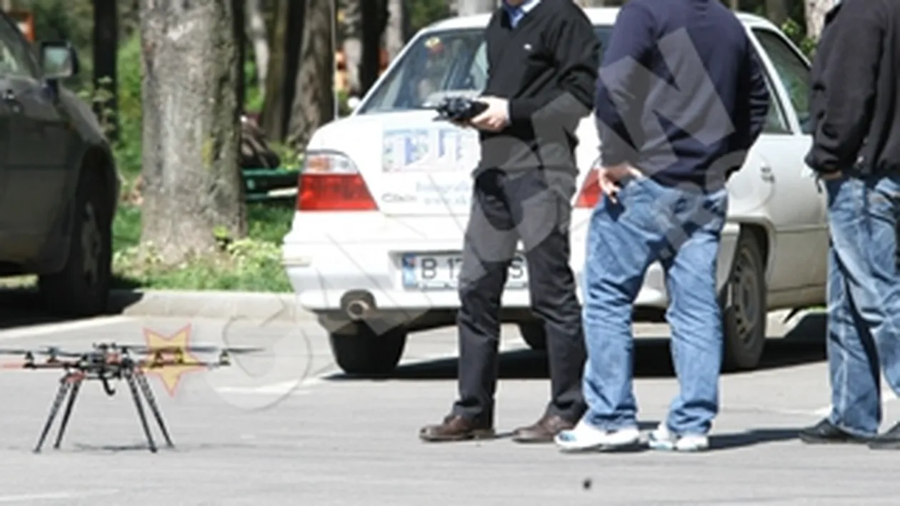 Au aterizat cu elicopterul in Herastrau