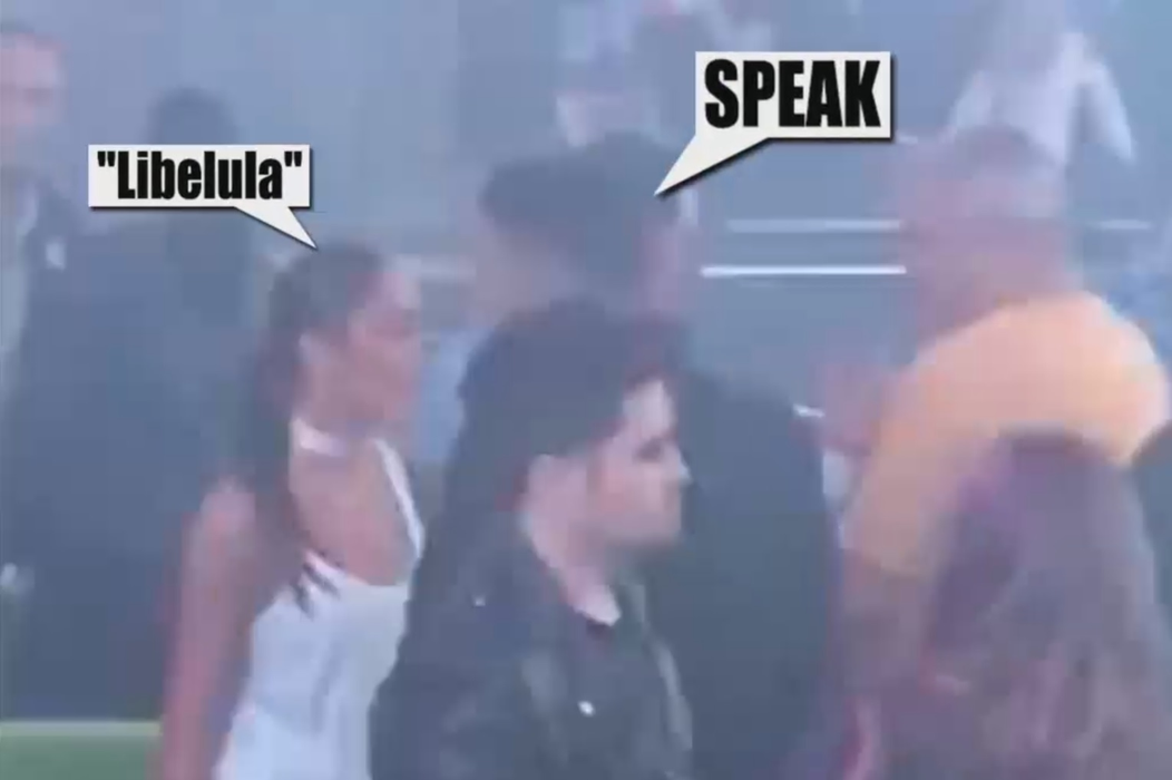 Speak alături de dansatoarea sa, Cristina Ştefania, supranumită şi „Libelula“