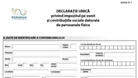 Declaratia unica 2019. Cum se completeaza si unde se depune