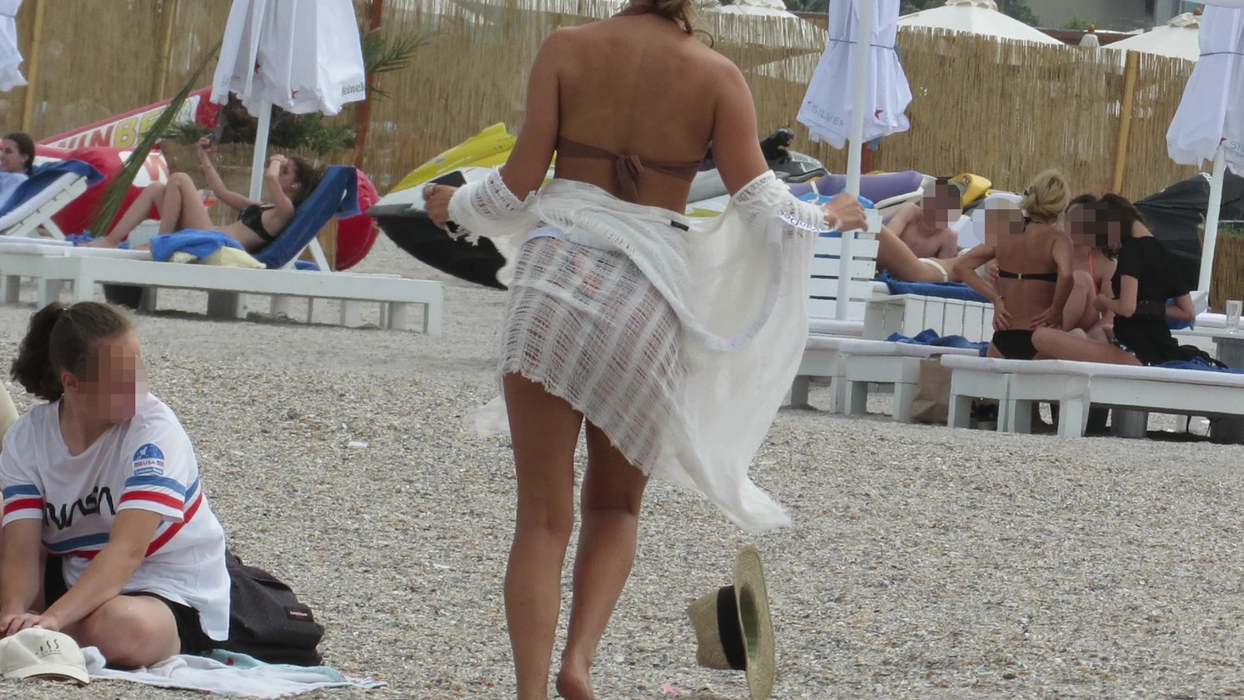 Denisa Nechifor, probleme cu rafalele de vânt la Mamaia