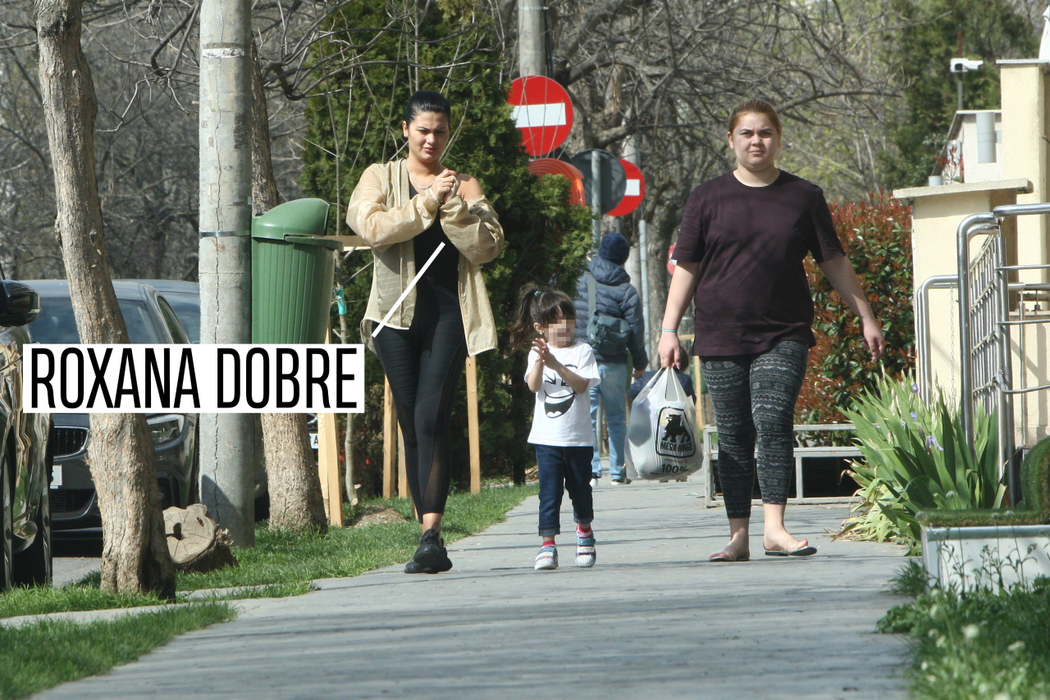 Roxana Dobre, la plimbare cu fiica