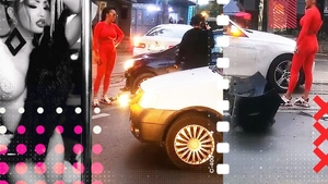 Larisa Bercea, implicată într-un accident pe o stradă din București. Primele imagini după impactul violent  | VIDEO