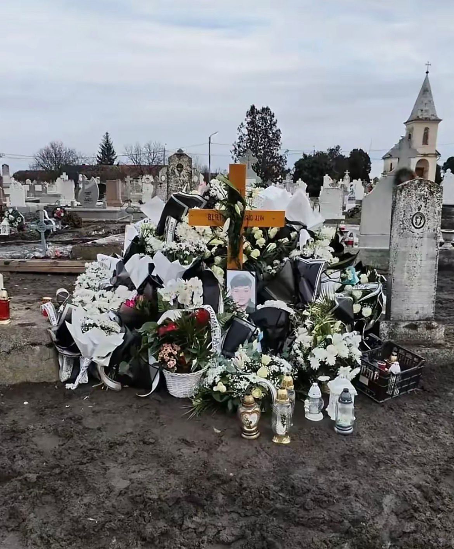Mormântul lui Mario Berinde. Foto: TikTok