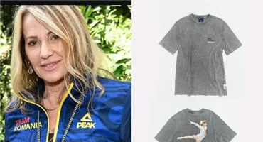 Preț modic pentru un tricou sau o bluză cu Nadia Comăneci. Ce mare brand le-a scos la vânzare