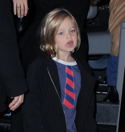Foto! Ea este mini BRAD PITT! Vezi asemănarea izbitoare dintre actor şi fiica sa, SHILOH