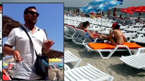 Câți lei câștigă pe zi din șpagă băiatul cu șezlongurile de pe plajele din Mamaia! Aparent, îți stârnește mila, dar adevărul e cu totul altul