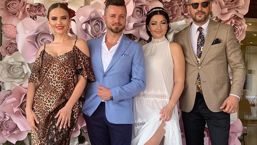 Gabriela Cristea a surprins și cu a doua rochie de mireasă! A îmbrăcat una transparentă și i s-a văzut lenjeria intimă