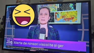 Detaliul ilar observat pe monitorul ANM, în timpul buletinului meteorologic de la Digi 24