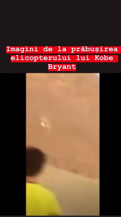 Dumnezeule, n-au avut nicio șansă! Filmarea cu momentul prăbușirii elicopterului în care se afla Kobe Bryant