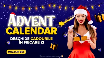 (P) Tradiția cadourilor zilnice din Advent Calendar continuă și anul acesta la Mozzart Bet!