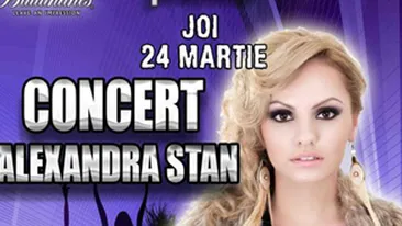 Alexandra Stan va concerta in premiera in Regie, inainte de a pleca in Canada