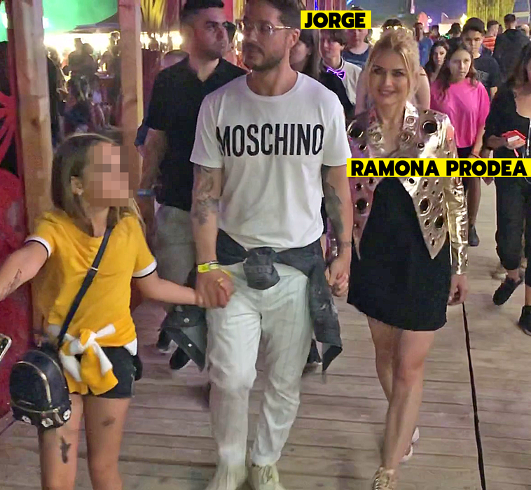 Jorge, împreună cu soția și fiica, la Neversea 2019