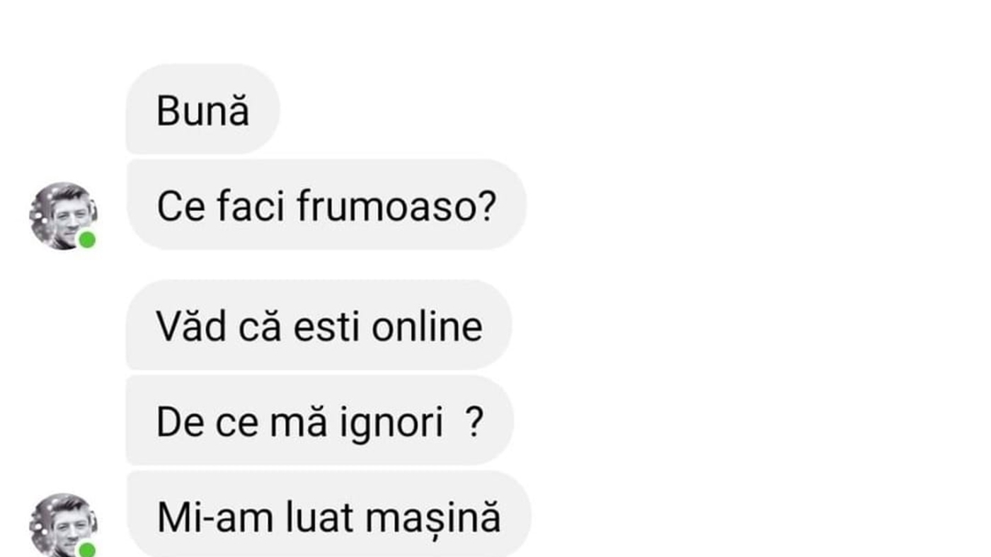 BANCUL ZILEI | "Ce mașină ți-ai luat?"