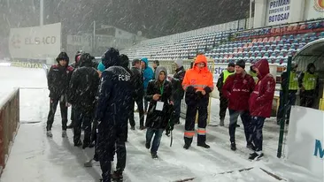 Iadul alb din Moldova amână derby-ul play-out-ului dintre FC Botoșani și Dinamo