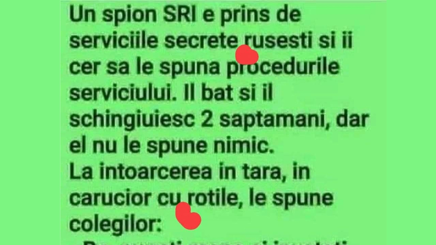 BANCUL ZILEI | Un spion SRI e prins de serviciile secrete rusești