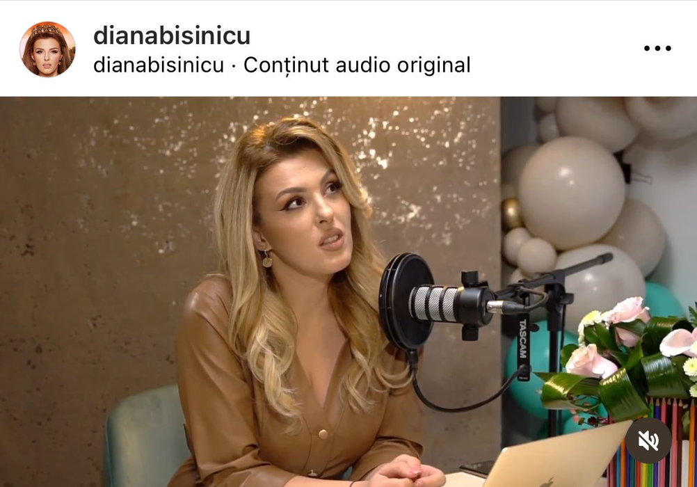 Diana Bișinicu are un podcast care se numeste "Mami, creste-ma frumos"