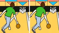 Test de perspicacitate | Aveți la dispoziție 25 de secunde pentru a găsi 3 diferențe între acești 2 bărbați care joacă bowling