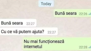 BANC | „Bună seara. Nu mai funcționează internetul”