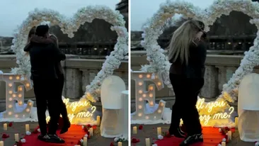 A fost cerută de soție în cel mai romantic decor, la Paris! Fosta concurentă de la Insula Iubirii a zis „Da!”