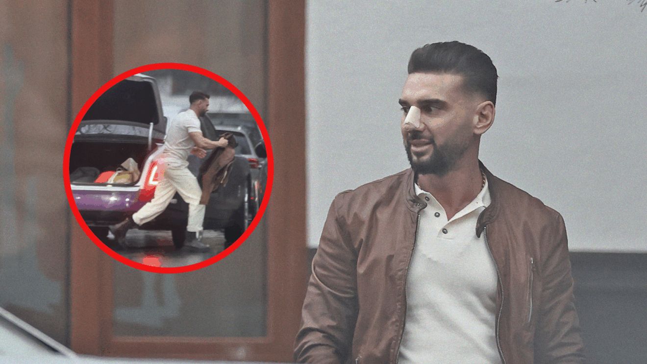 Dorian Popa, bandajat la nas, pe “pilot automat”! A lăsat Huracan-ul în garaj și a făcut “hâtz” cu Rolls-ul prin oraș