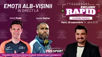 Doi fundași ce au scris istorie în Giulești vin la EXCLUSIV RAPID marți, 26 septembrie, ora 21.00