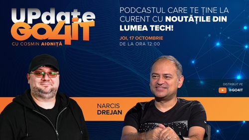 „Update Go4it” #5: Narcis Drejan vorbește despre pasiunea pentru gaming și impactul tehnologiei în sport