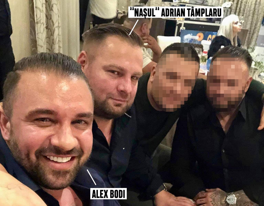 Alex Bodi, alături de nașul său, Adrian Tâmplaru