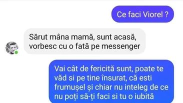 BANC | Sunt acasă, vorbesc cu o fată pe Messenger