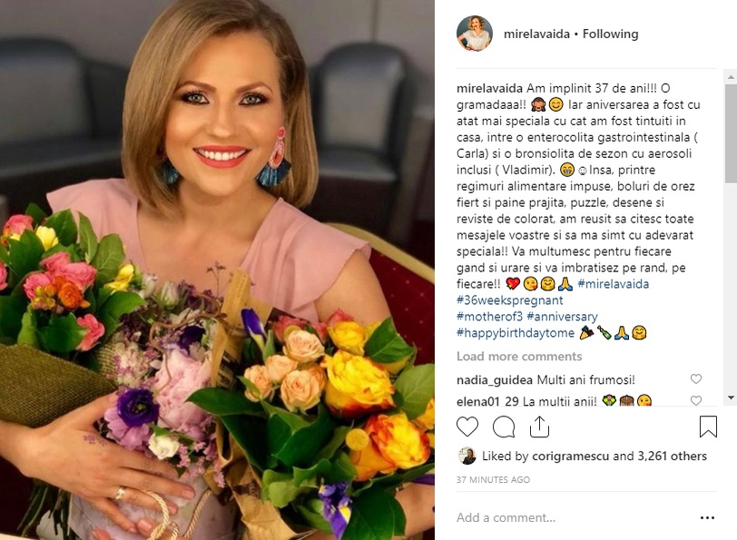 Mirela Vaida a împărtășit vești triste chiar de ziua ei. Ce s-a întâmplat înainte să nască