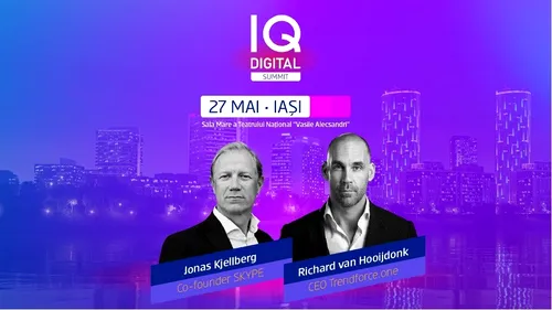 Co-fondatorul Skype, Jonas Kjellberg, vine în România, la prima ediție a Summit-ului IQ DIGITAL de la Iași. Ce alte persoane importante vor mai lua parte la eveniment