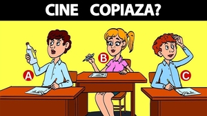 TEST IQ | Unul dintre acești 3 elevi copiază la Bacalaureat. Găsiți-l în maximum 5 secunde!