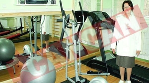Sala de gimnastica pentru micutii pacienti