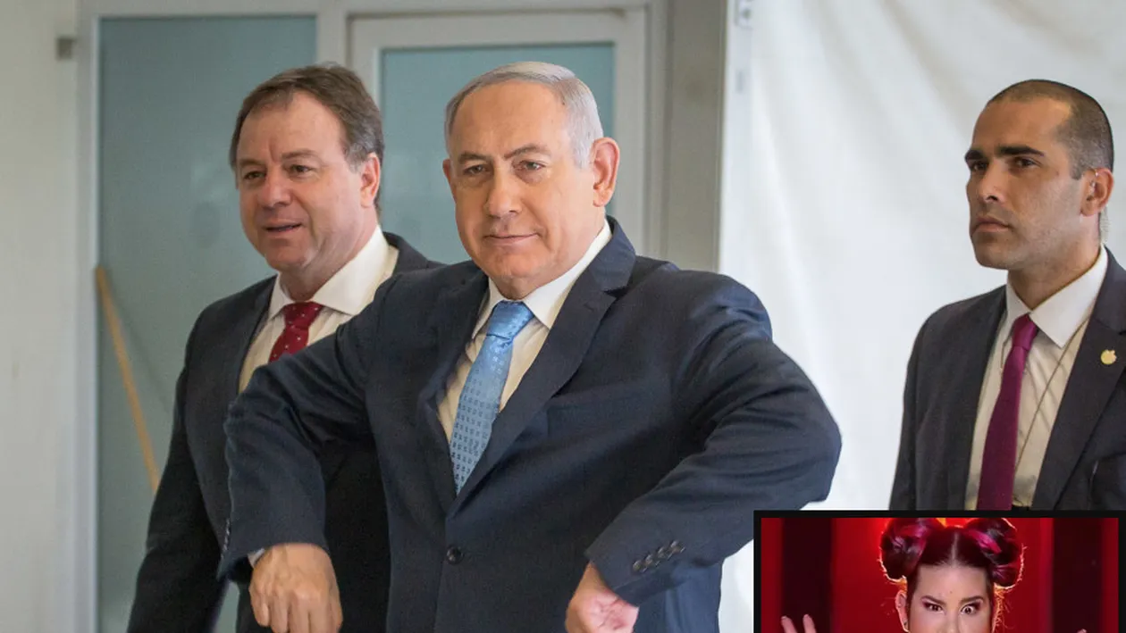 Premierul israelian a sărbătorit victoria Nettei Barzilai de la Eurovision 2018 cu dansul găinii. Imaginile sunt virale